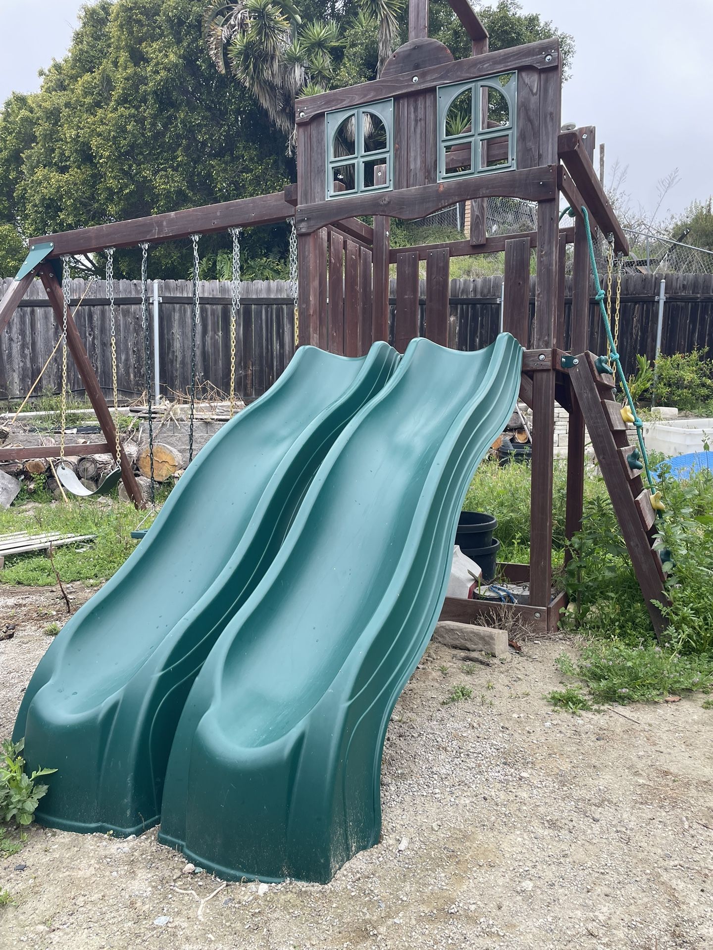 Swing Set Costco Playground With Slide