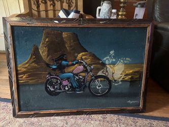 Vintage silk print , David manning