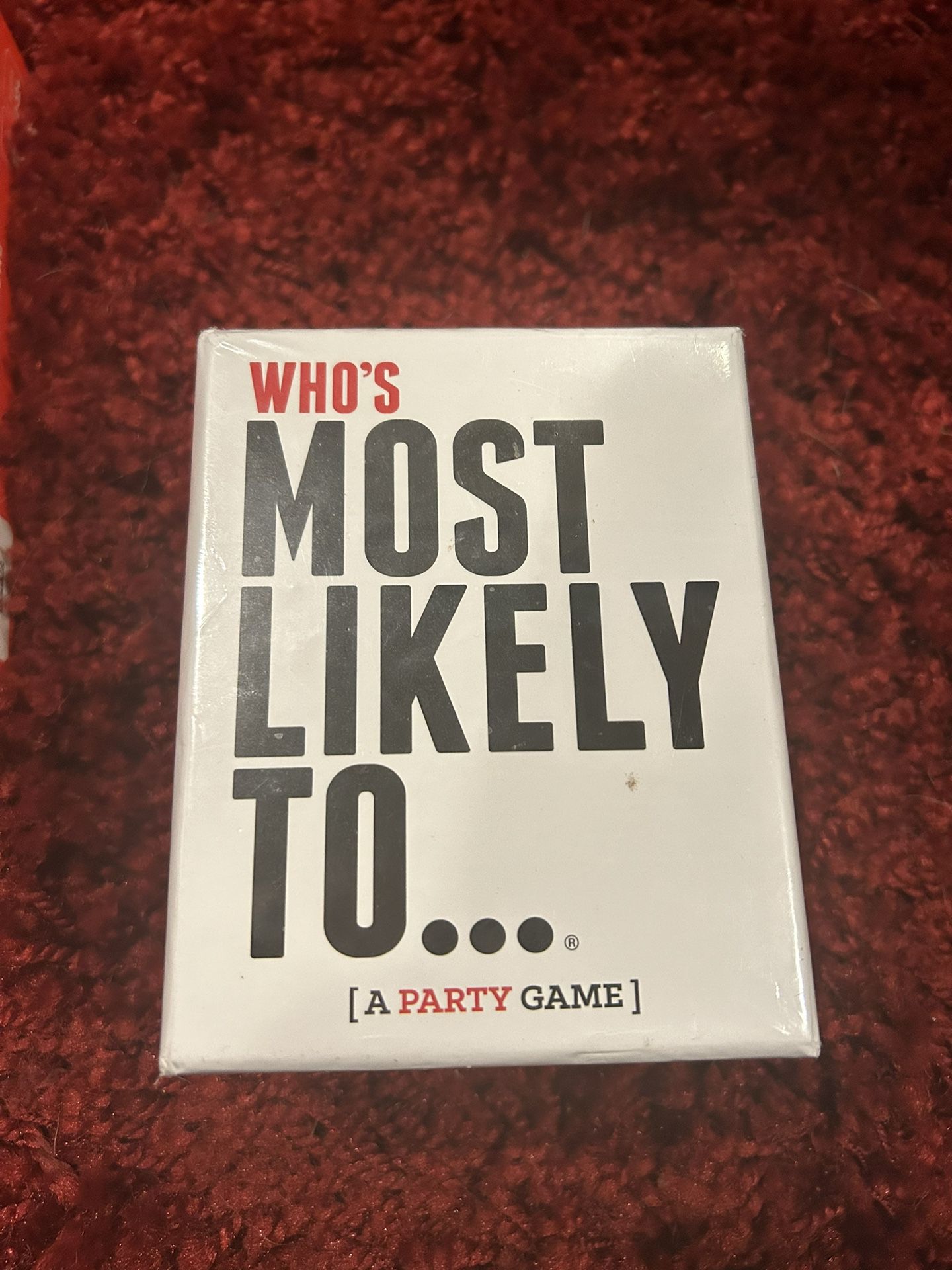 Who’s Most Likely To…. Card Game 