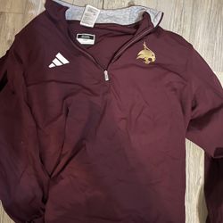 Adidas Texas State University maroon quarter zip #college #athleticwear