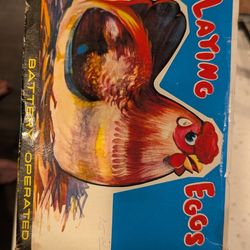 Vintage "Hens Laying Eggs" Toy