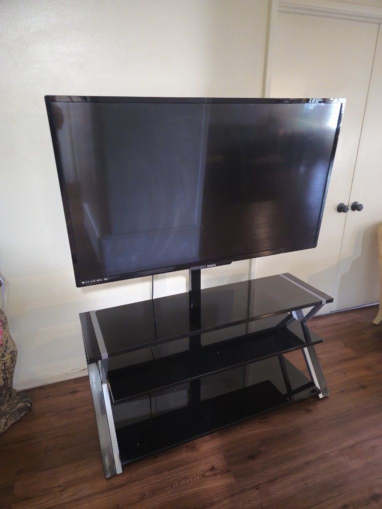 55 Inch Philips 4k TV & Stand