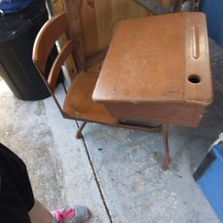 Vintage School Desk