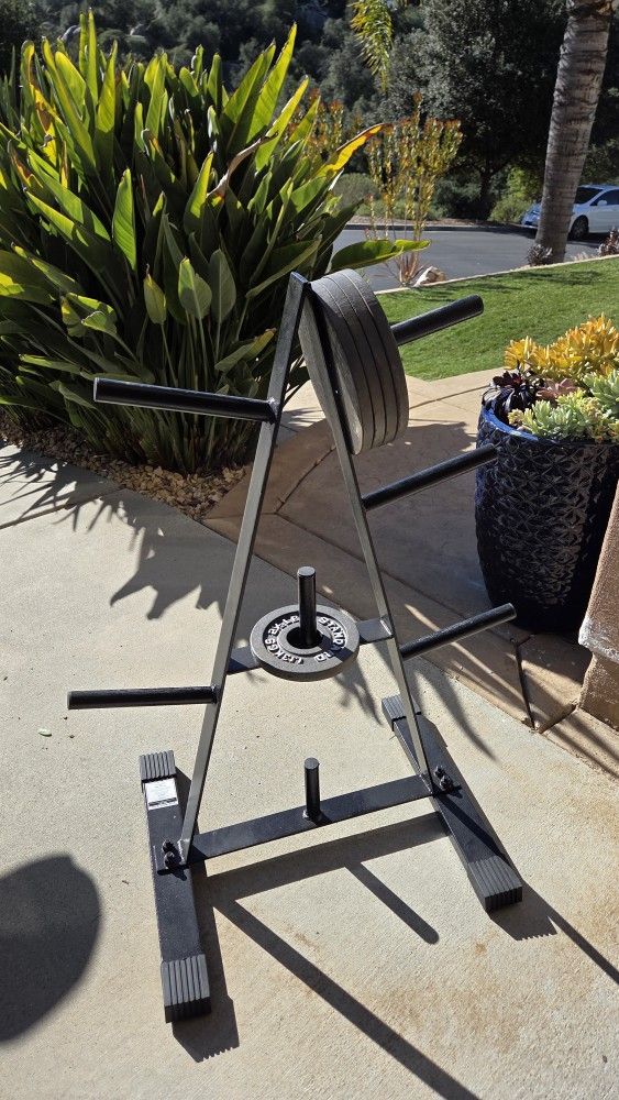 Cap Barbell Plate Tree, Black