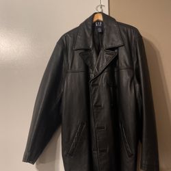 Gap Leather Jacket, X Large