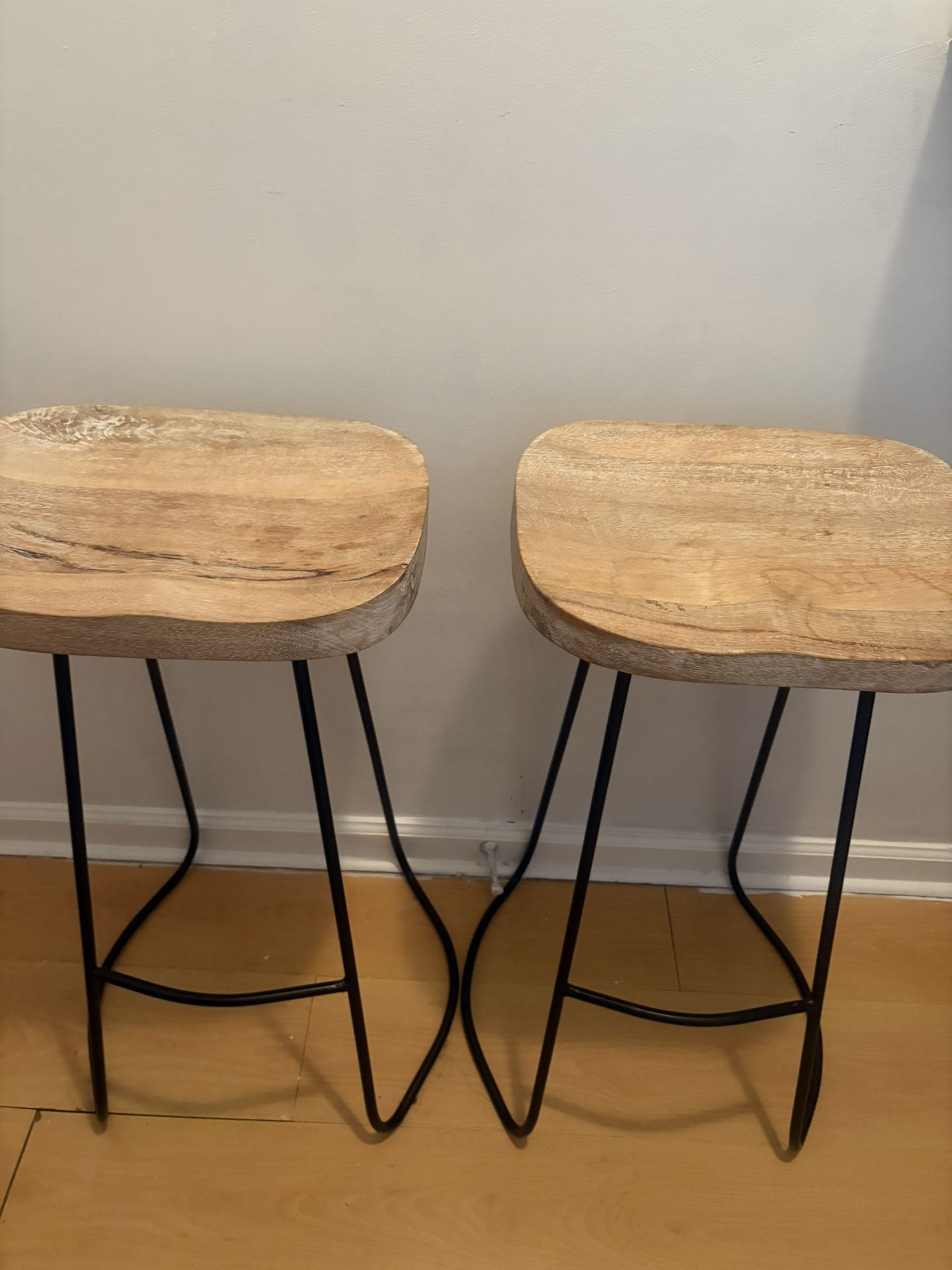 2 Wooden Stools