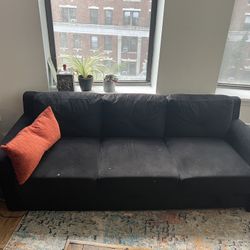 Wayfair Fabric Couch (Black)