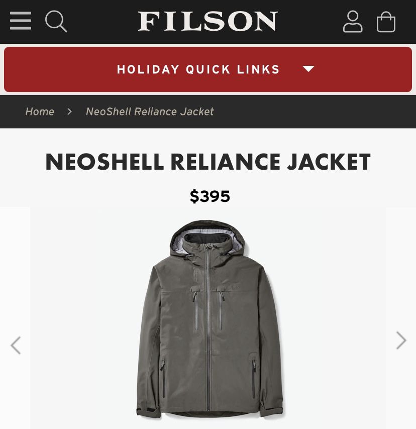Filson Waterproof Jacket