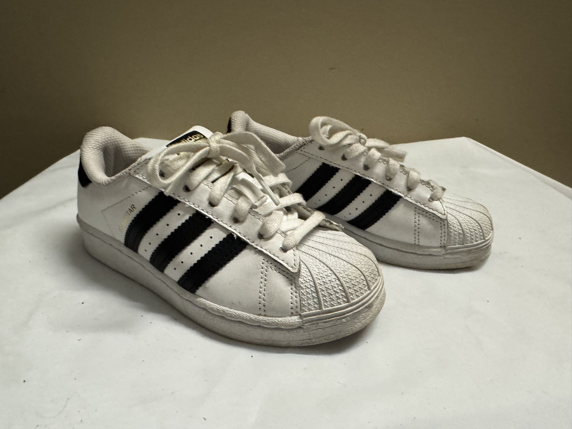 Original Adidas Shell Toe Superstar 12.5 Kids Toddler Unisex ART FU7714 White Shoes 5$ cash