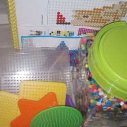 Perler Beads, Pattern Pads, And Pattern Iron Boards Fusable Beads