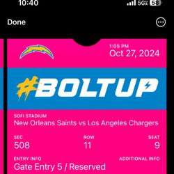 Charger and Saints Tickets 