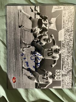 San Diego Chargers RUSS WASHINGTON 5x Pro Bowl Autograph 