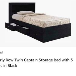 Twin Bedframe With drawers 