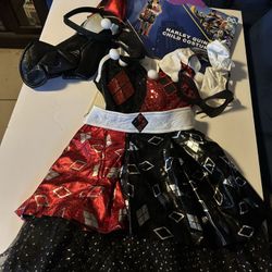 Harley Quinn Child Costume Size 4-6