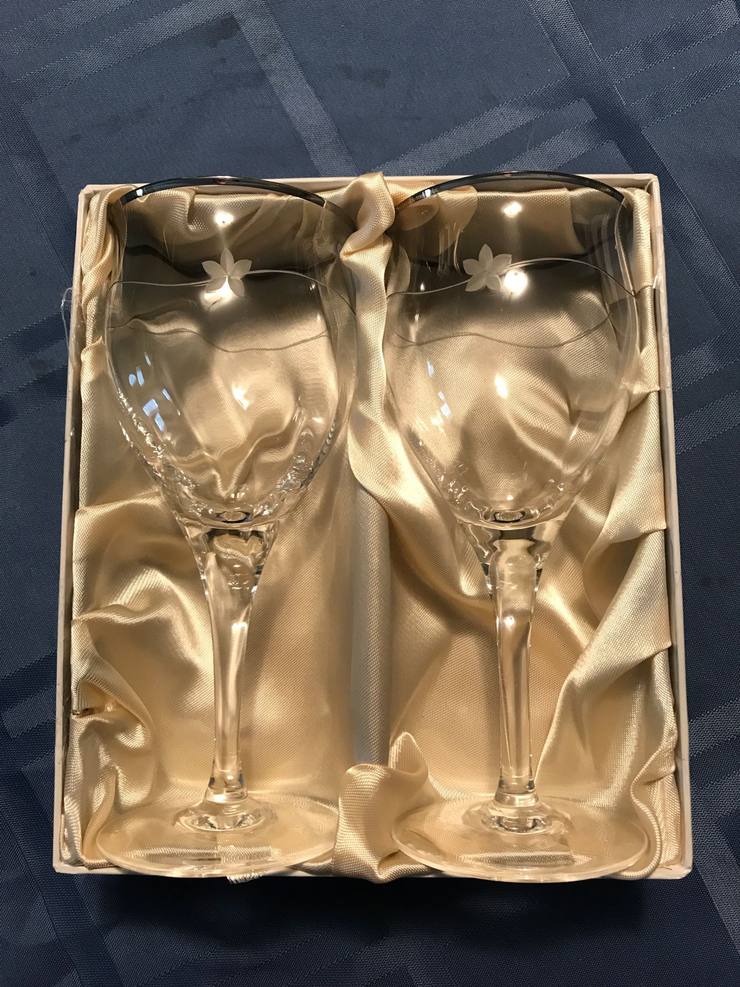 Sasaki; Crystal; Wine Glasses
