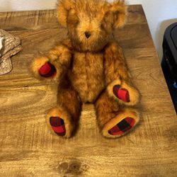 Vermont Teddy Bear Limited Edition Plaid 