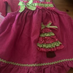 Pink Christmas Tree Dress