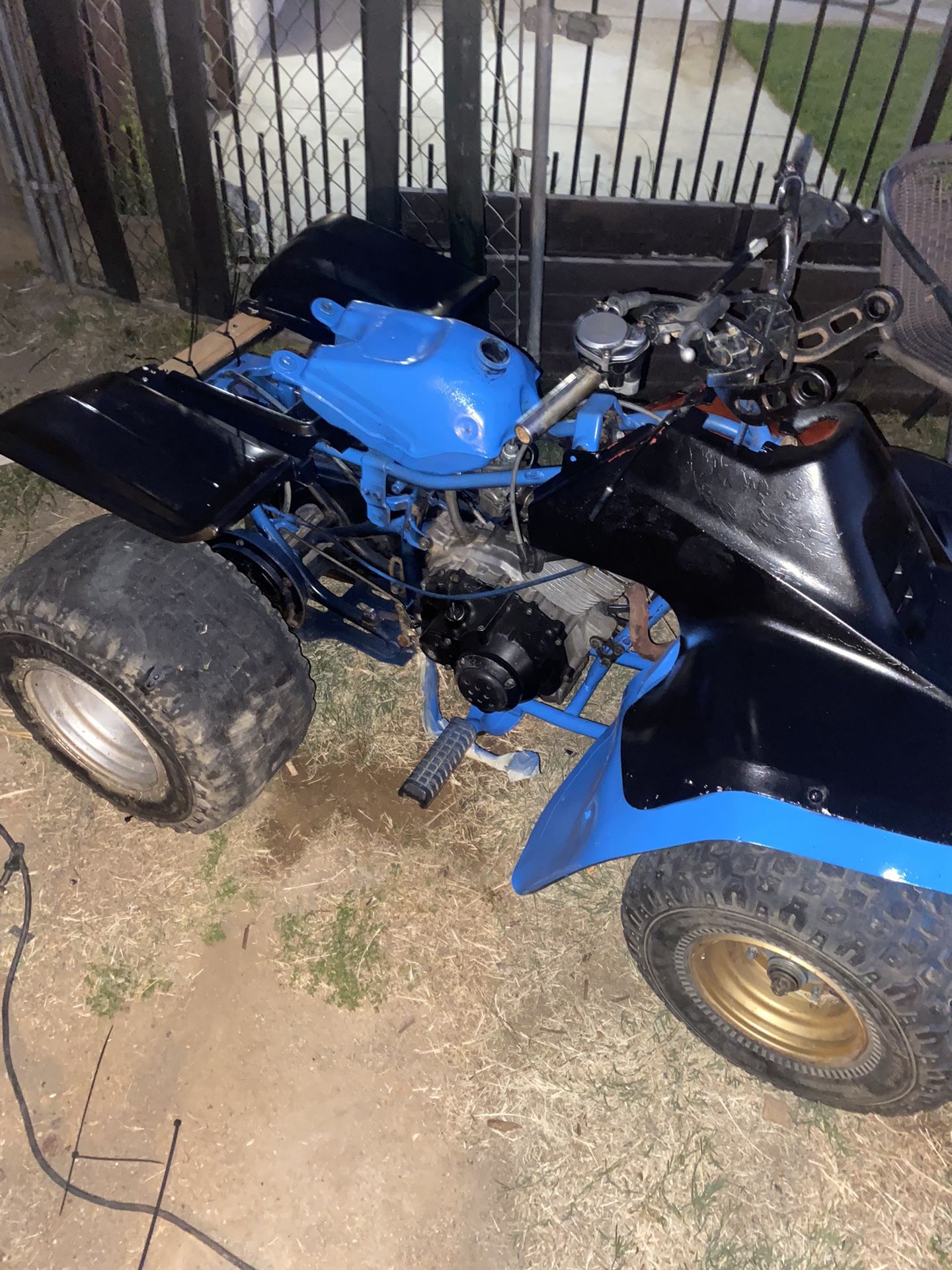 Suzuki quad just needs wiring hooked up and the CDI box that’s it for