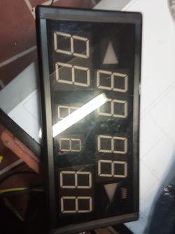 Digital Display Panel with Up/Down Arrows score board no remote
