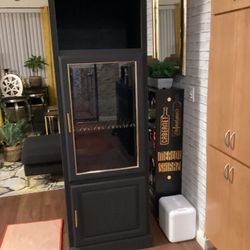 Tall Modern Display Cabinet with Storage