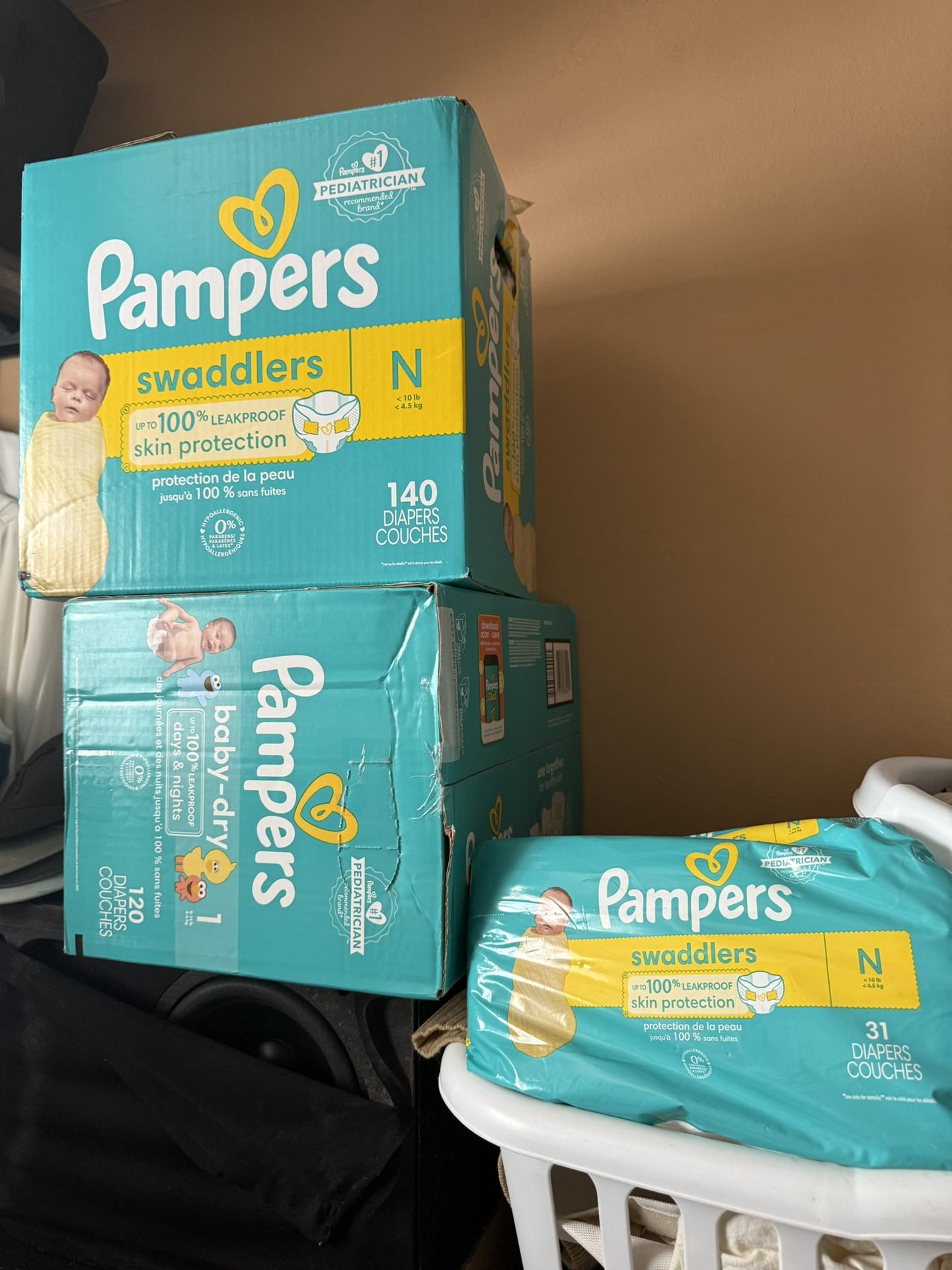 Baby Items ) diapers and newborn clothes