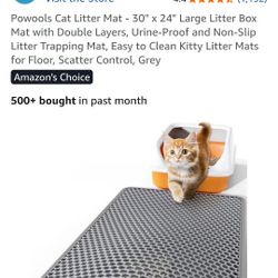 Cat Mat And Liter Box
