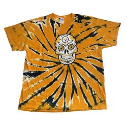 PITTSBURGH STEELERS SUGAR SKULL TIE DYE T SHIRT MENS SIZE XL EXTRA LARGE