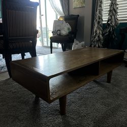 Wood Mid Century Coffee Table