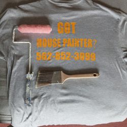 Roller And Paint Brush with Painter Attached 