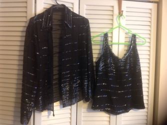 Sheer jacket& tank black