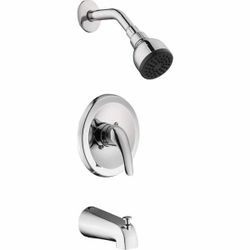 Glacier Bay Aragon Single-Handle 1-Spray Tub and Shower Faucet in Chrome (Valve Included).