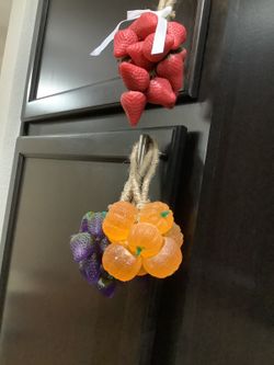 Colorful, handmade cluster soaps
