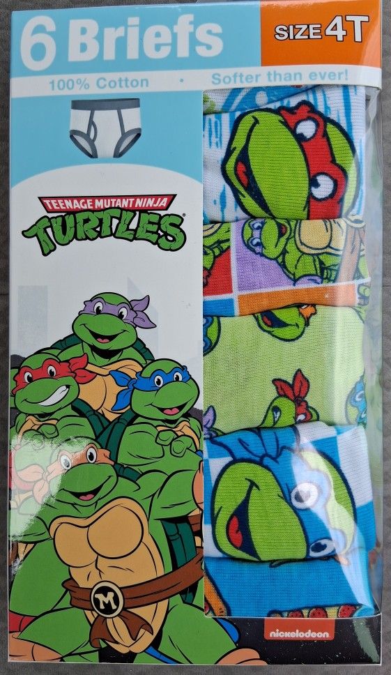 4T TEENAGE MUTANT NINJA TURTLES BRIEFS