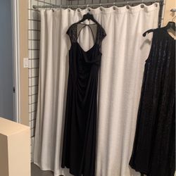 Black Long Evening Dress 
