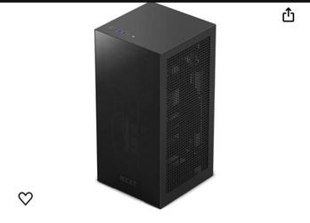 NZXT H1 Version 2 - CS-H11BB-US - Small Form-Factor ITX Case - Dual Chamber Airflow - Tinted Tempered Glass Front Panel - 140mm Liquid Cooler - SFX 75