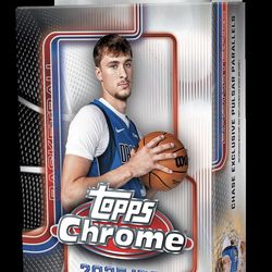 2025-26 TOPPS CHROME HANGER BOX (15 Cards) NBA Basketball Brand New Sealed QTY