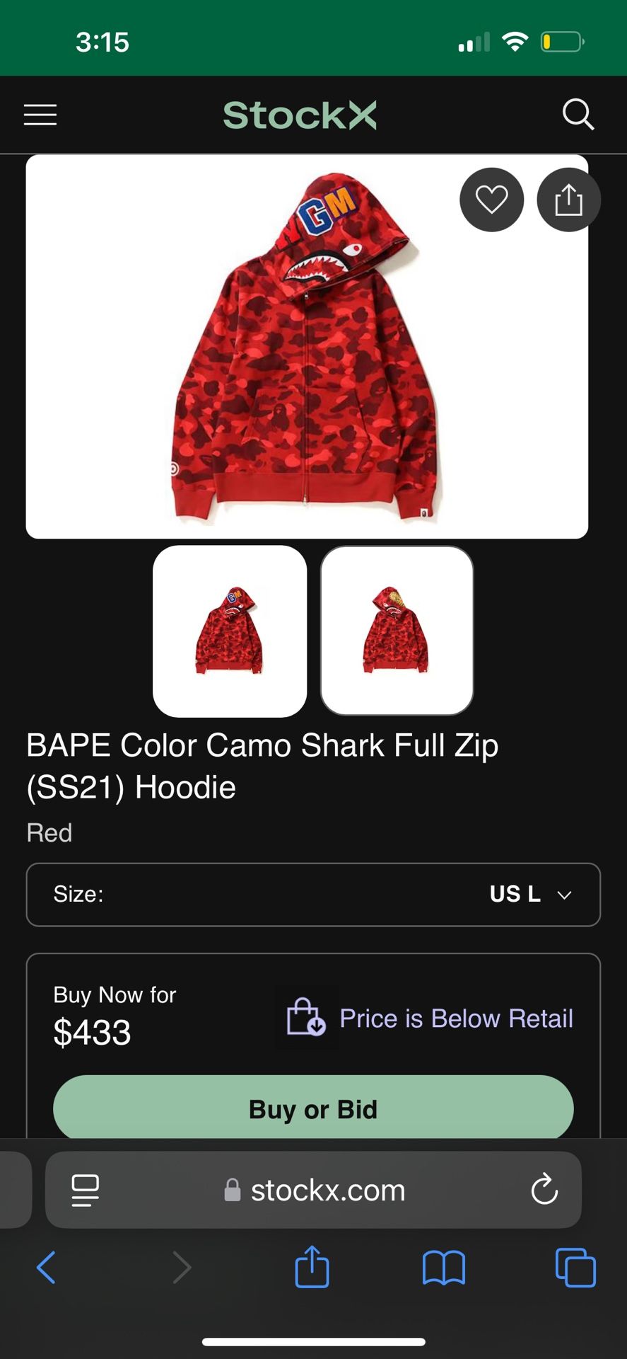 Red Bape Hoodies