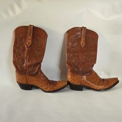 1999 J.B HILL Pirarucu Leather Boots