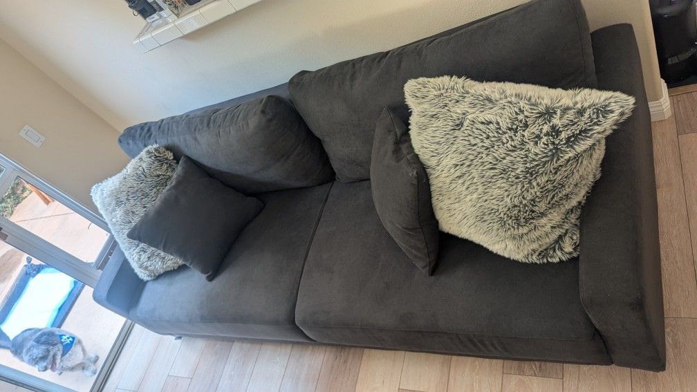 Futon-Queen Size, Grey.