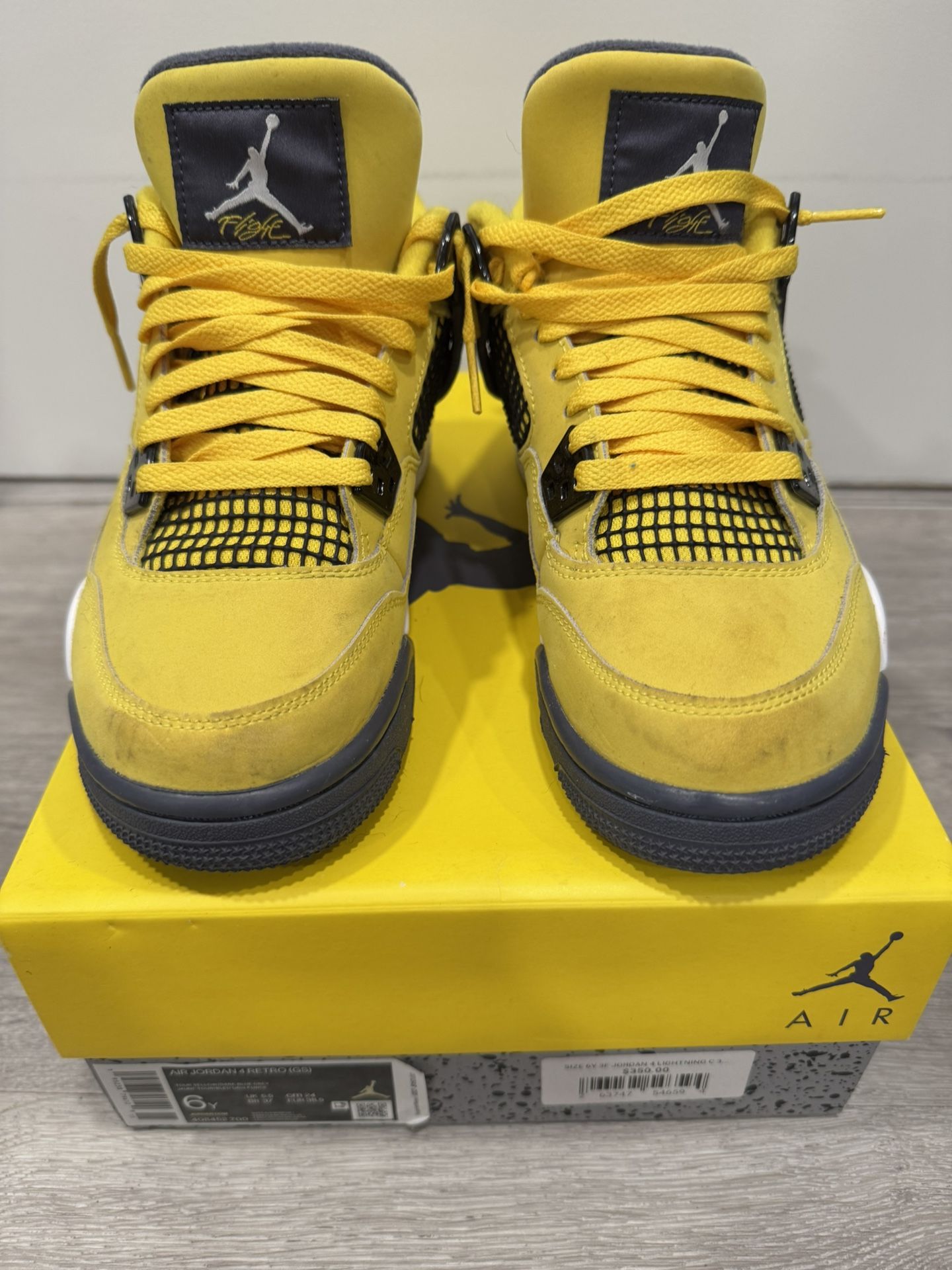 Jordan 4 Lightning Size 6 Youth