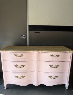 French Provincial Dresser Pink
