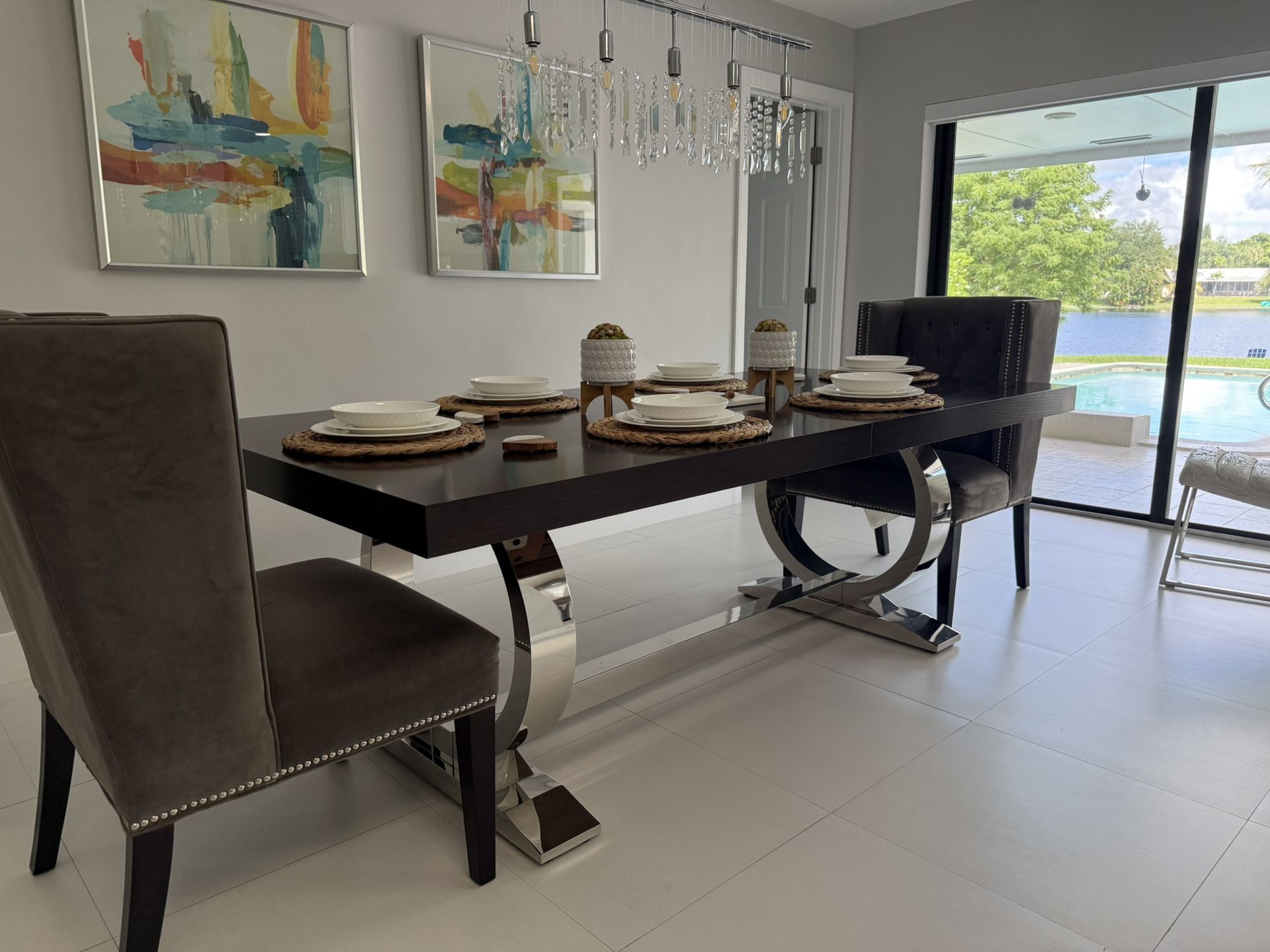 Dining Room Table w/ Two Chairs