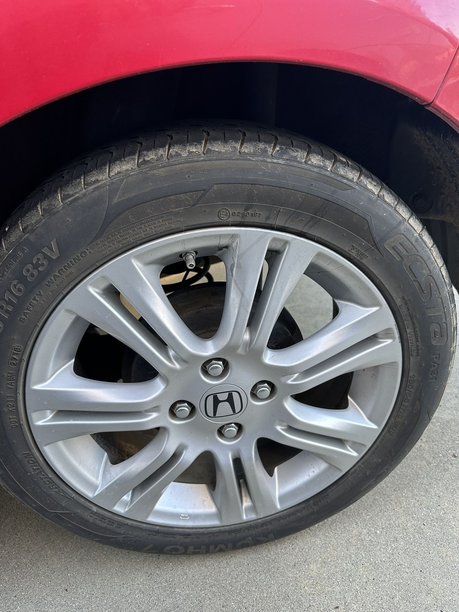 4 Honda Fit Wheels One With Tire Still On