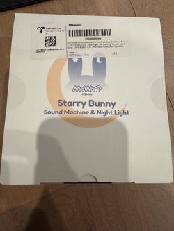 Mewaii Starry Bunny Sound Machine And Night Light Brand New