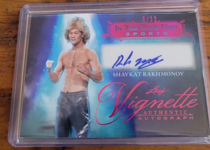 Shavkat Rakhmonov Autograph Card Leaf Vignette 6/12 Number
