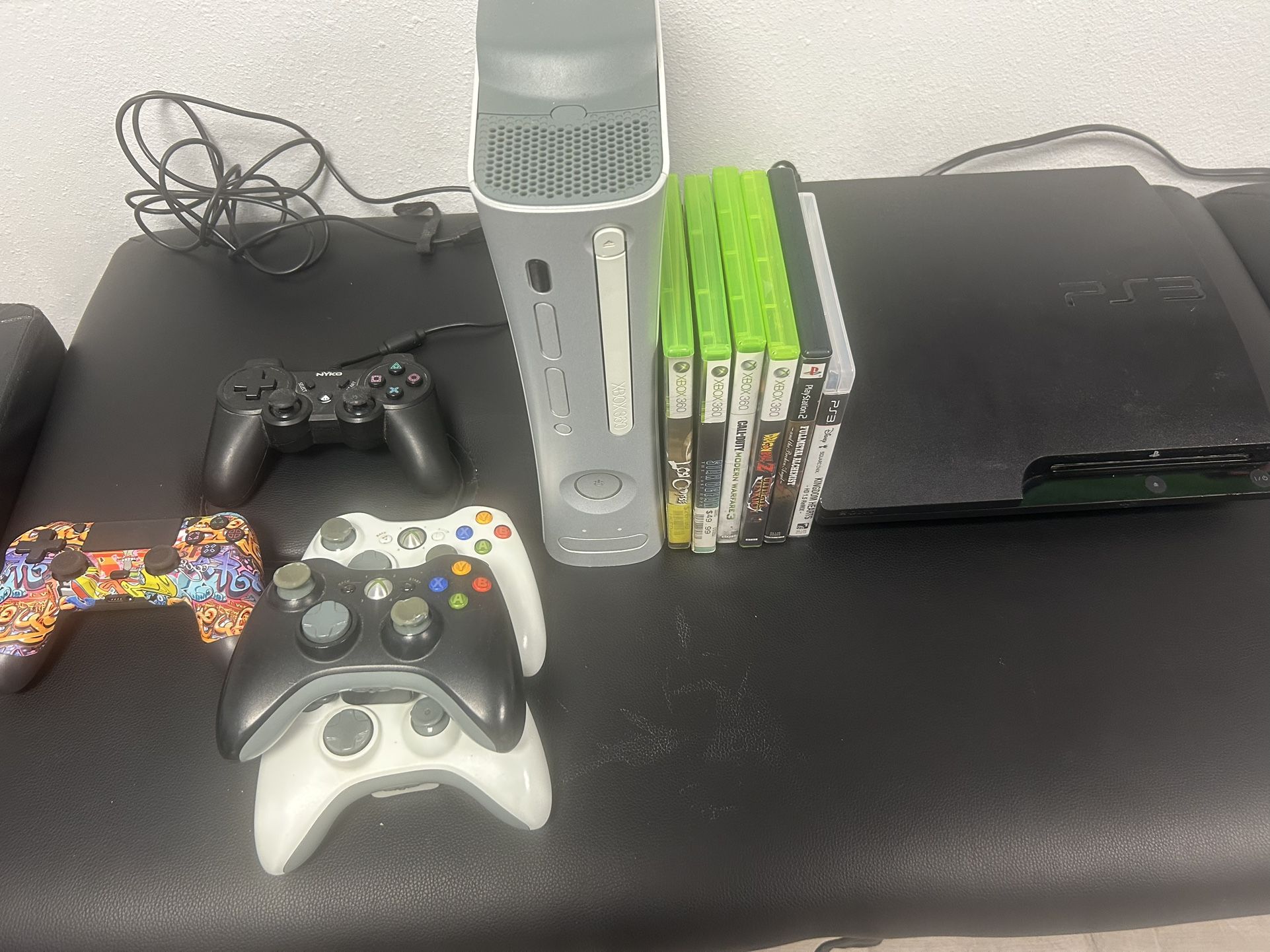 Xbox 360 And PS3 Systems W Controllers/games