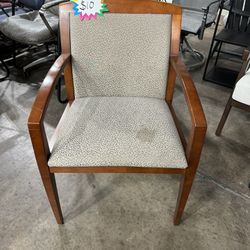 Wooden Arm Office Guest Chair