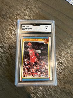 1988 Fleer Michael Jordan #120 All-Star GMA 7
