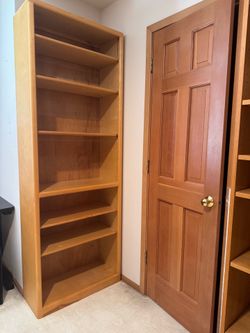 Bookcase TALL WOOD STURDY storage