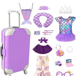 Doll Clothes and Accessories Travel Play Set for 18 Inch Dolls NWT